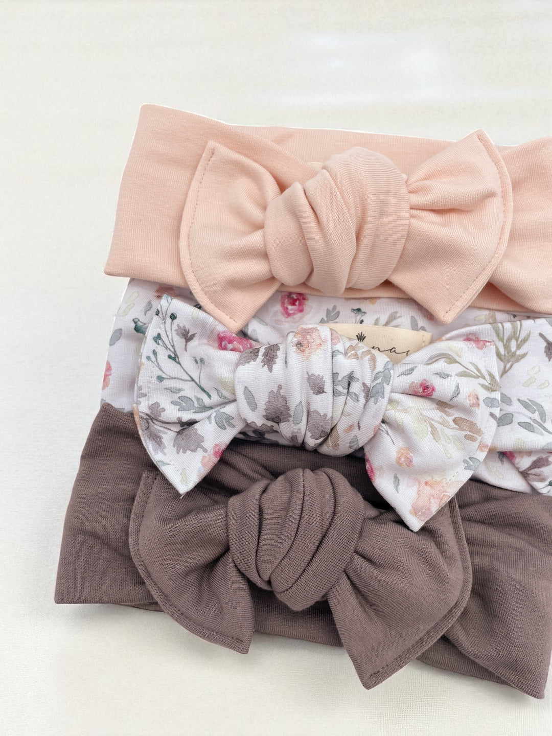 Bandeau boucle en bambou à nouer - Taupe