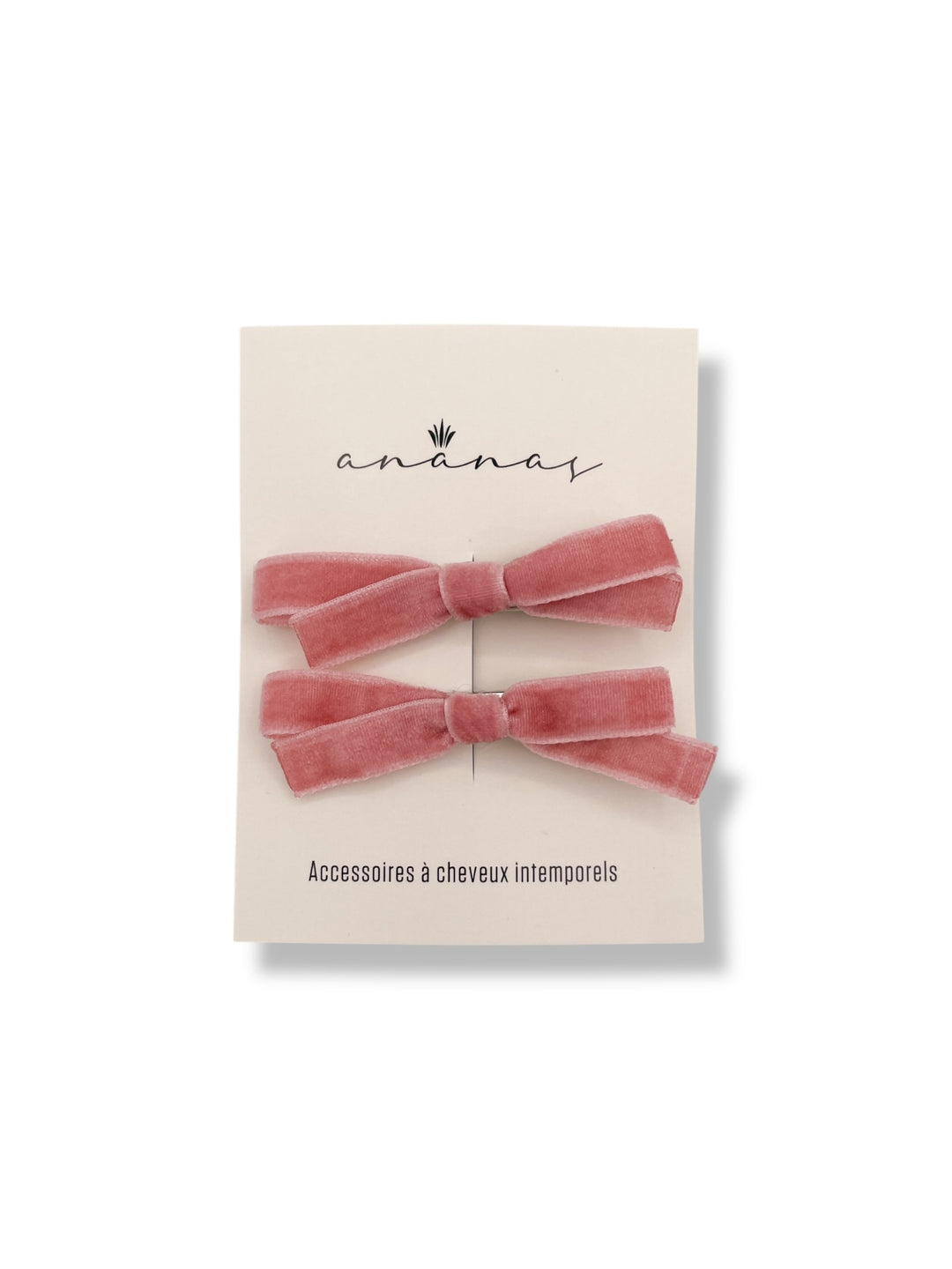 Bouclette Ruban de Velours - Rose foncé