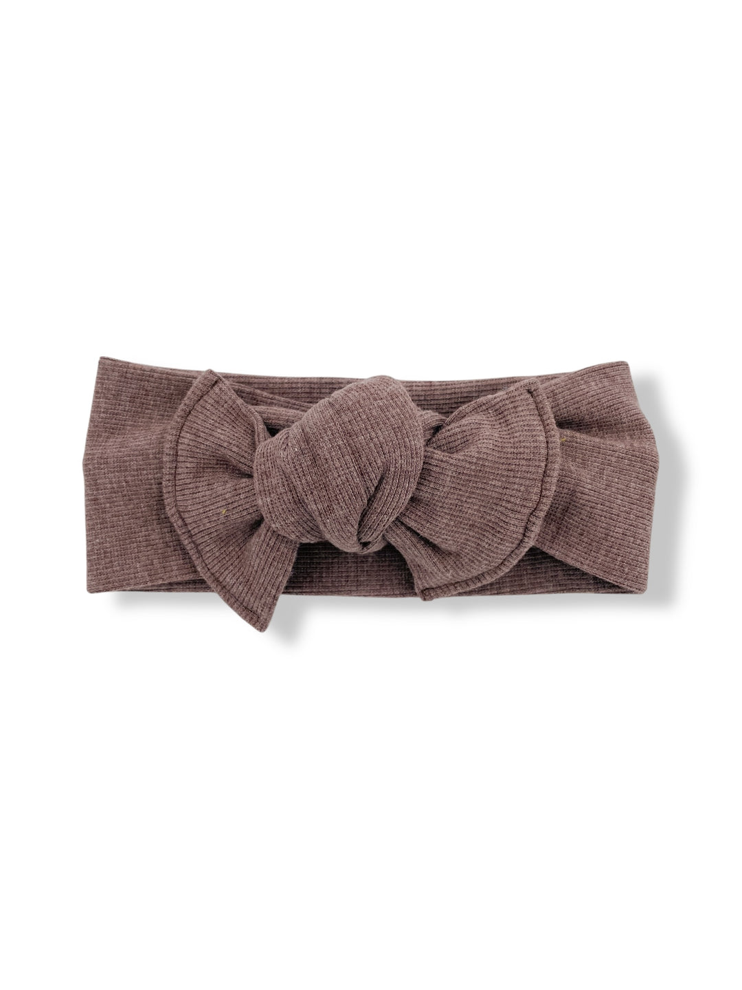 Bandeau boucle en tricot à nouer - Chocolat