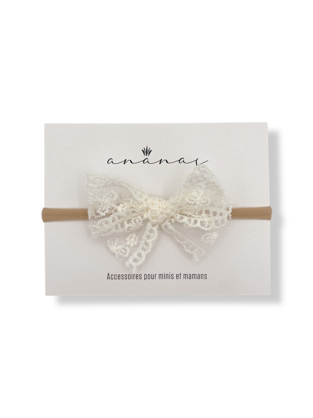 Boucle Dentelle Fleuris Crème