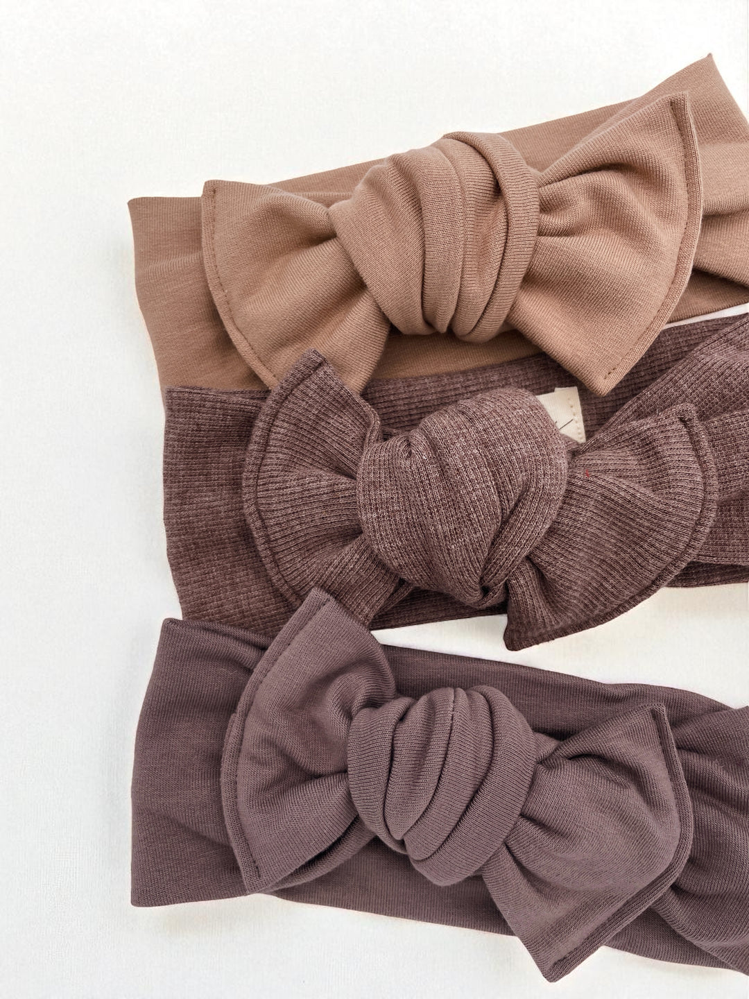 Bandeau boucle en bambou à nouer - Taupe