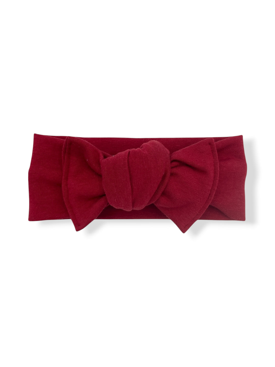 Bandeau boucle en bambou à nouer - Rouge pourpre