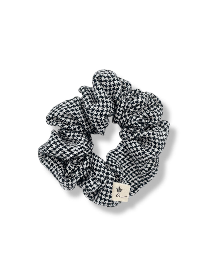 Chouchou en lin - Vichy noir