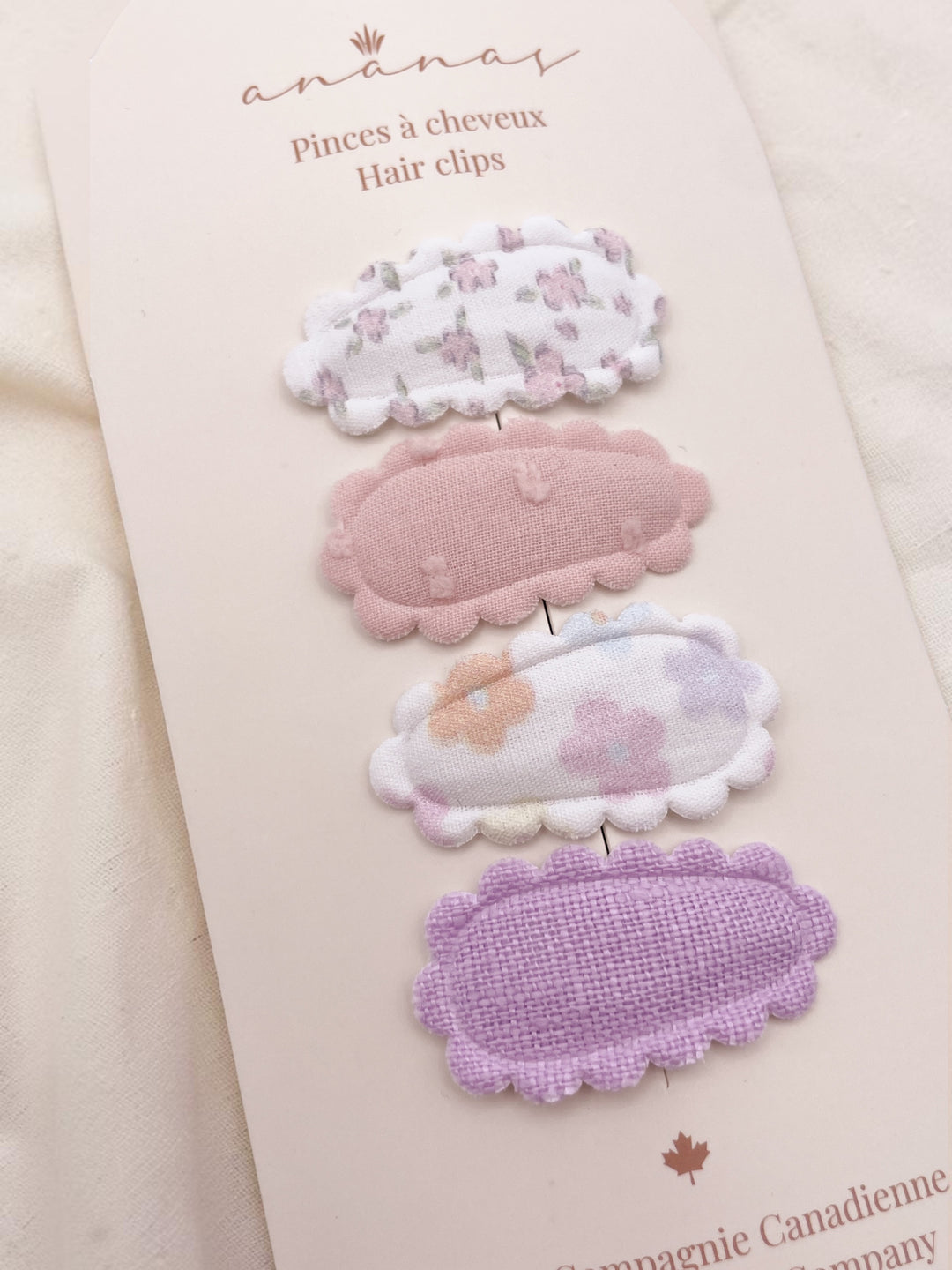Barrettes en tissu - Rosie