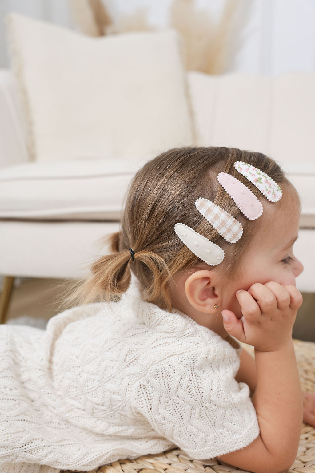 Barrettes en tissu - Classique